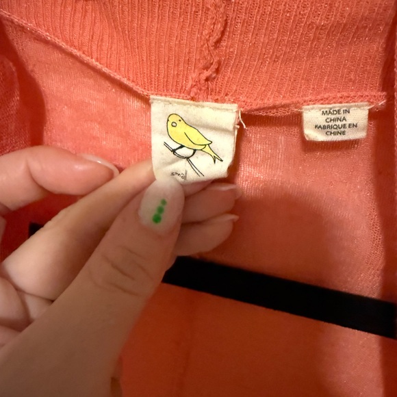 Anthropologie Coral Open-Front Cardigan - Picture 5 of 5